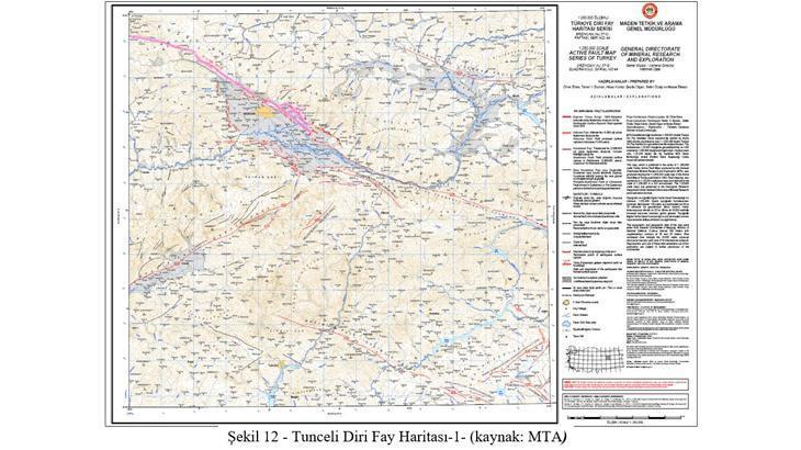 TUNCELİ DEPREM BÖLGESİ Mİ, FAY HATTI GEÇİYOR MU