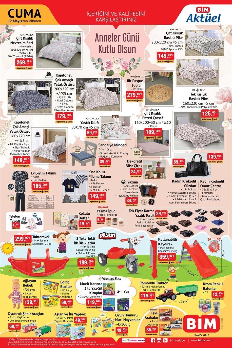 BİM 12 MAYIS AKTÜEL KATALOĞU