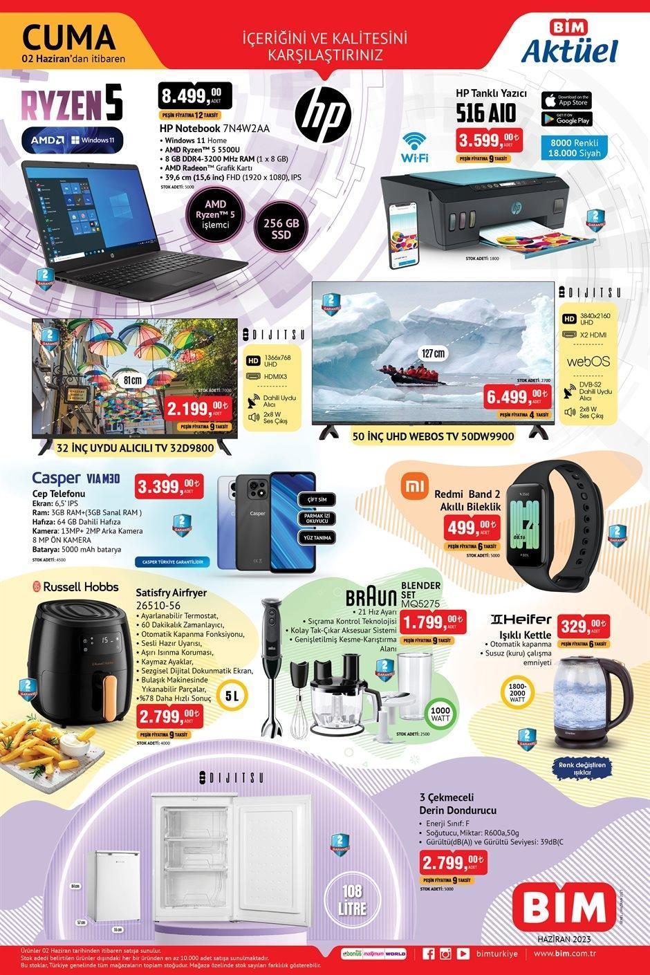 BİM 2 HAZİRAN AKTÜEL KATALOĞU