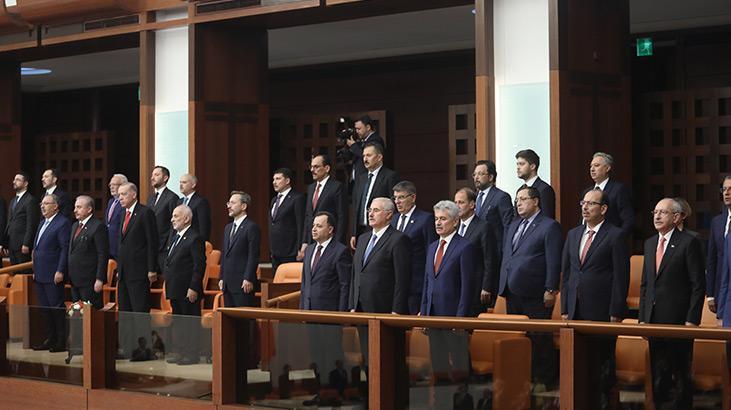 Meclis'te 28. dönem başladı! Yemin törenine Erdoğan da katıldı - Son Dakika  Haberleri Milliyet
