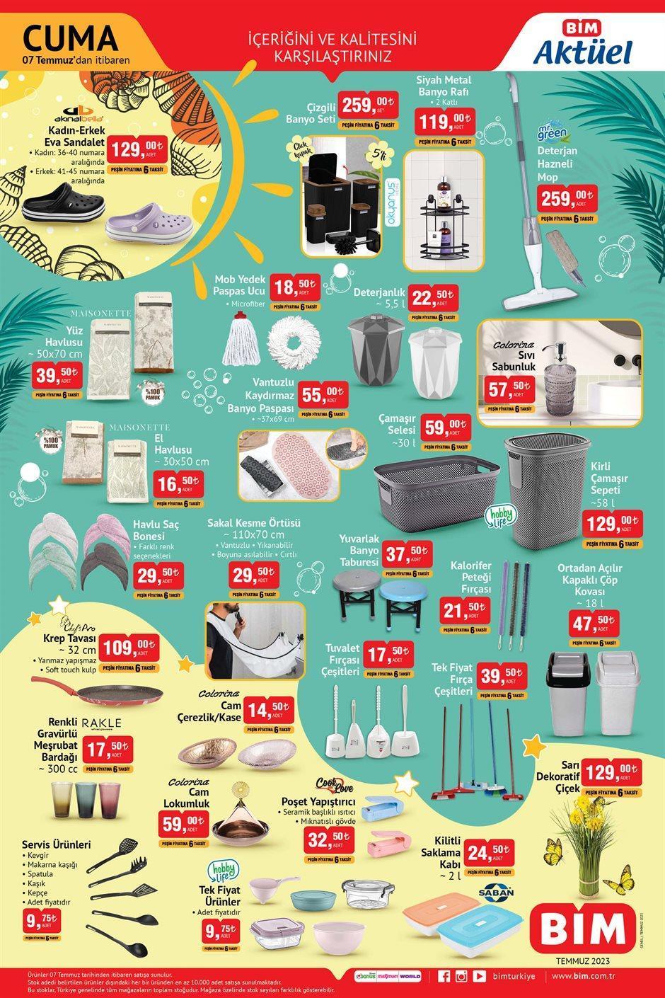 BİM 7 TEMMUZ AKTÜEL KATALOĞU