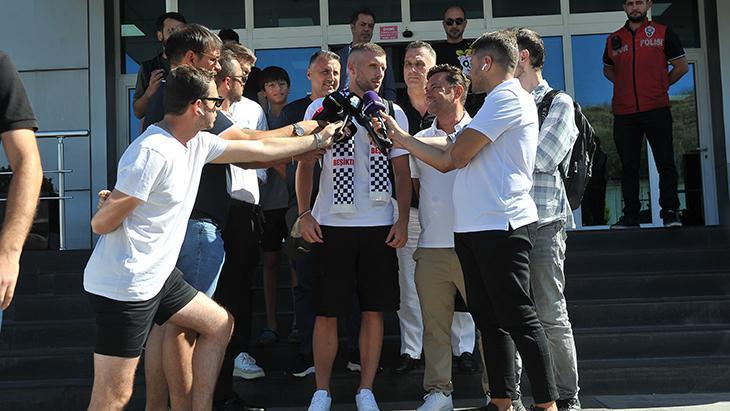 Ante Rebicin İstanbula gelişinden kareler