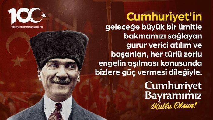 29 Ekim Cumhuriyet Bayramı Mesajları, Atatürk Sözleri, Resimleri! 100 ...