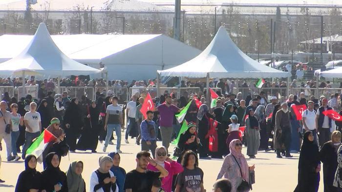 Atatürk Havalimanında Büyük Filistin Mitingi