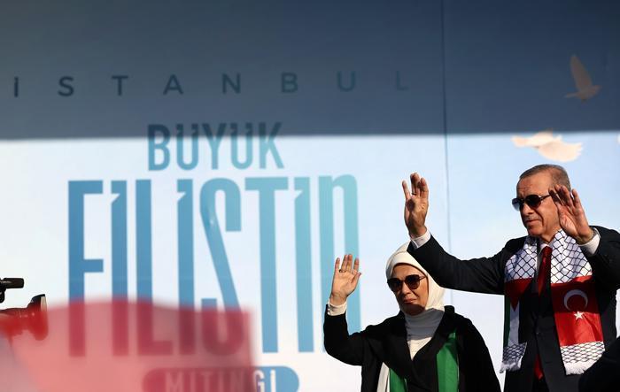 Atatürk Havalimanında Büyük Filistin Mitingi