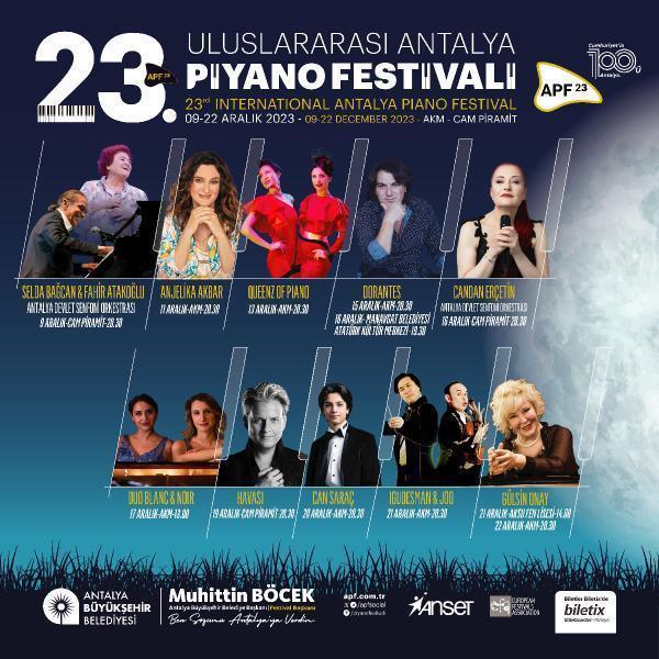 23. Uluslararası Antalya Piyano Festivali başlıyor