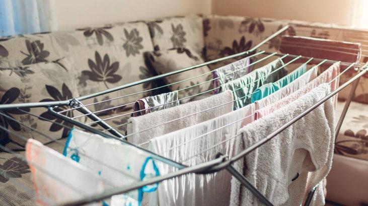 Çamaşırları kapalı alanlarda kurutmayın