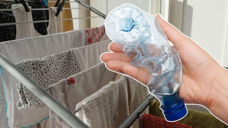 Kışın kıyafetleri kurutmanın en kolay taktiği Tek ihtiyaç plastik su şişesi