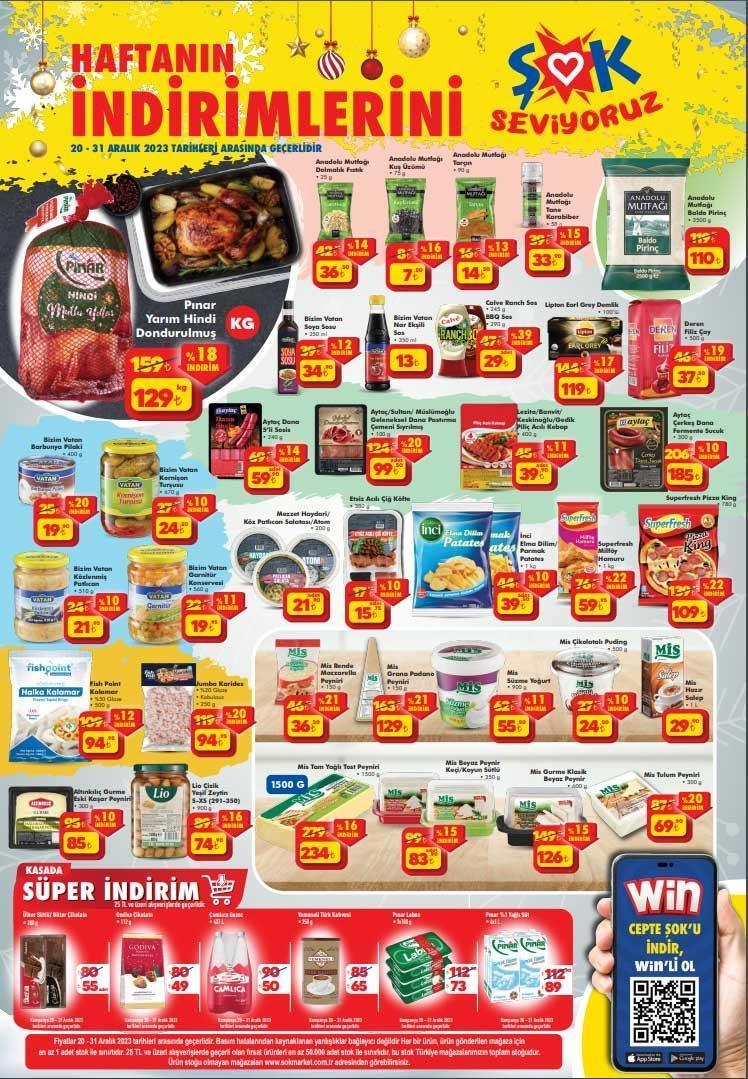 SATIŞA ÇIKTI 🛒 ŞOK 20-31 ARALIK AKTÜEL KATALOG: ŞOK Market Çarşamba günü hangi ürünler satışa çıkacak TV, Portmanto, Zigon Sehpa, Nevresim Takımı...
