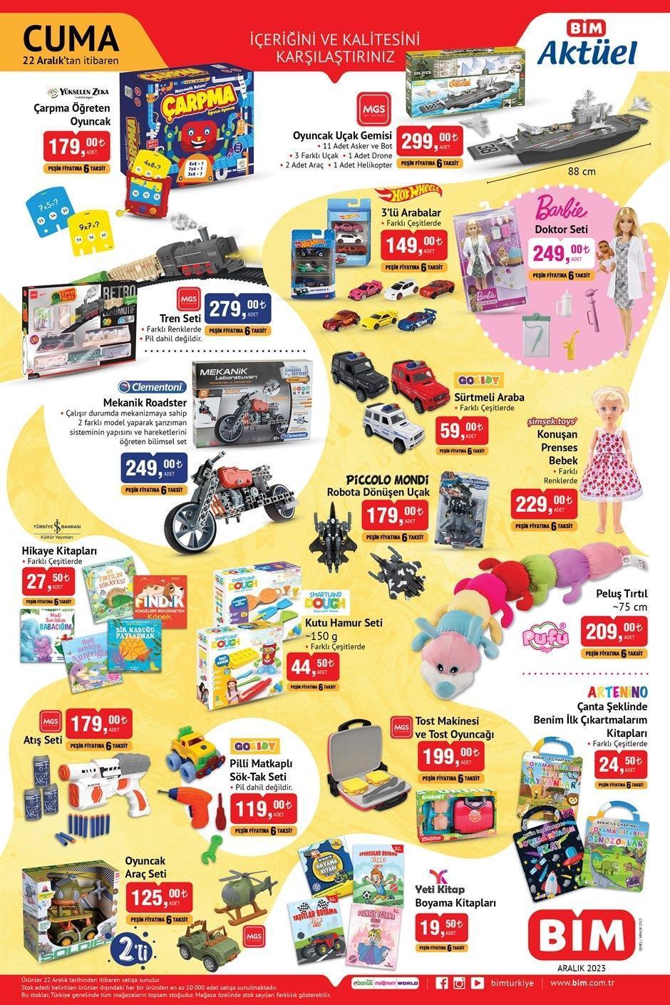 BİM 22 ARALIK CUMA AKTÜEL KATALOG ÜRÜNLERİ