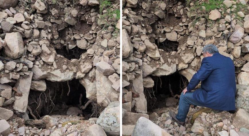 Deprem bölgesinde tedirgin eden görüntü Obrukların içerisinden çıkıyor Deprem bölgesinde tedirgin eden görüntü Obrukların içerisinden çıkıyor