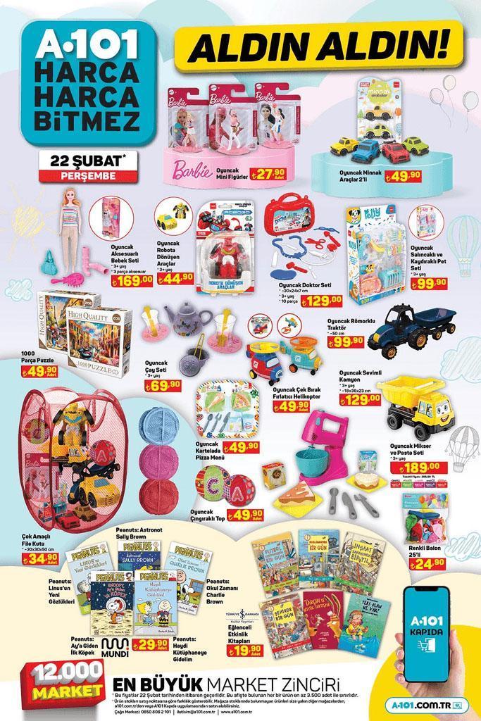 22 ŞUBAT A101 AKTÜEL KATALOĞU İNDİRİMLERİ 📌 A101de beyaz eşya ve televizyon avantajı Bu hafta perşembe günü A101 aktüel kataloğunda neler var