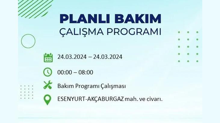 İstanbulda 24 Mart Pazar günü elektrik kesintisi yaşanacak Bu ilçelerde yaşayanlar dikkat