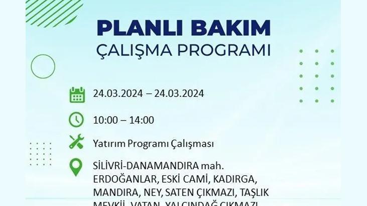 İstanbulda 24 Mart Pazar günü elektrik kesintisi yaşanacak Bu ilçelerde yaşayanlar dikkat