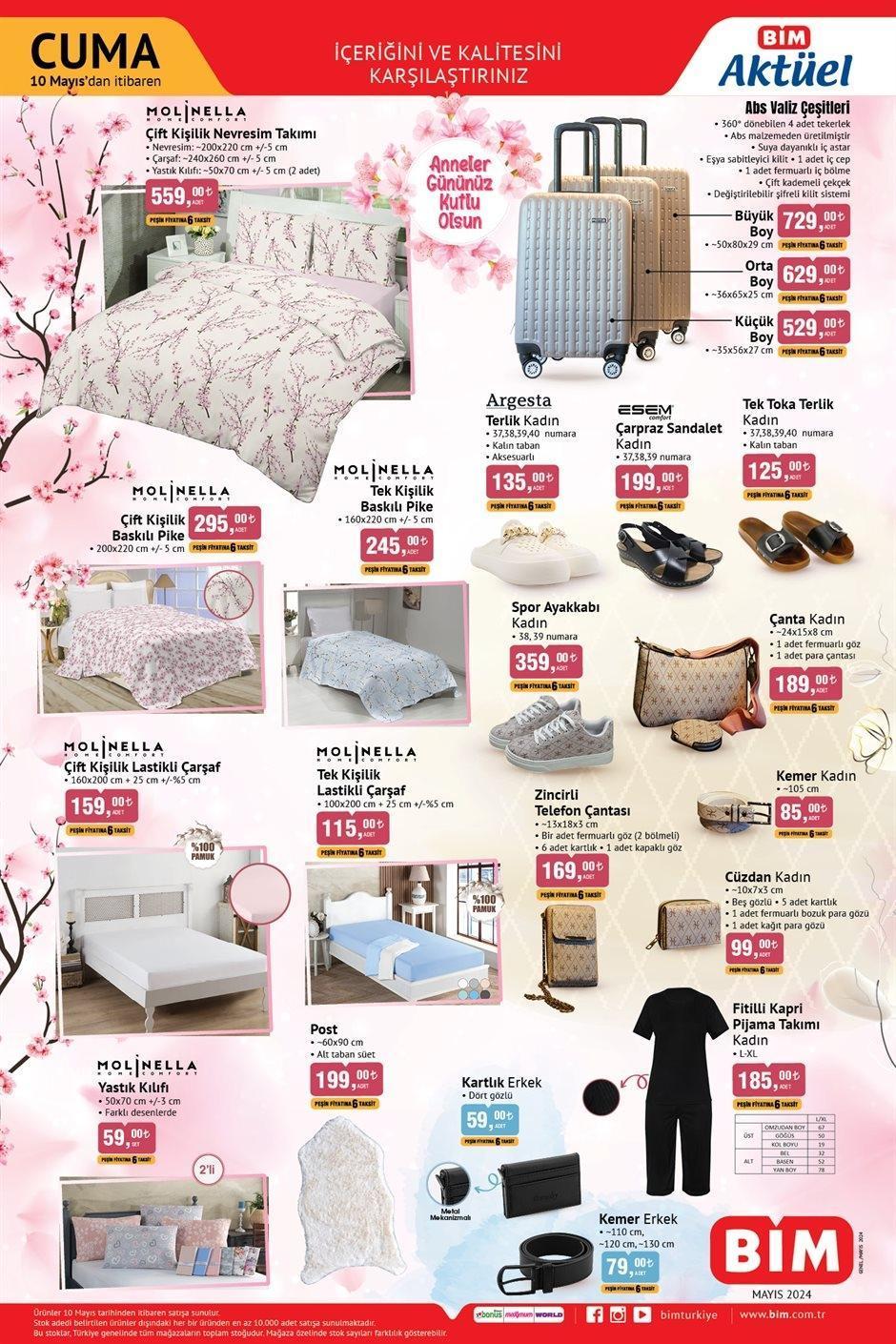 10 MAYIS CUMA BİM AKTÜEL ÜRÜNLER KATALOĞU