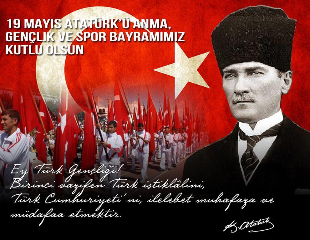 19 MAYIS RESİMLİ MESAJLAR ✨ 19 Mayıs mesaj ve sözleri 2024 📃 19 MAYIS Ataürkü Anma, Gençlik ve Spor Bayramı mesajları uzun, kısa, en farklı ve anlamlı mesajlar ile sözler...