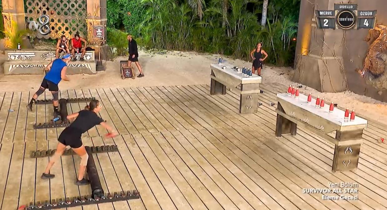 SURVİVOR KİM ELENDİ BEKLENMEDİK VEDA... Survivor All Star 2024 eleme düellosunda hangi yarışmacı adaya veda etti