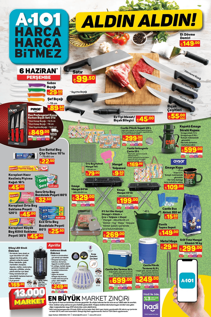 BUGÜNKÜ A 101 AKTÜEL KATALOG 🛒 6 Haziran 2024 a101 aktüel ürünler kataloğu