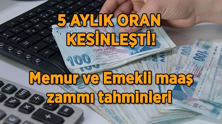 ZAMLI EMEKLİ/MEMUR MAAŞ TABLOSU 📍 Emekli/Memur 5 Aylık Enflasyon Farkı ...