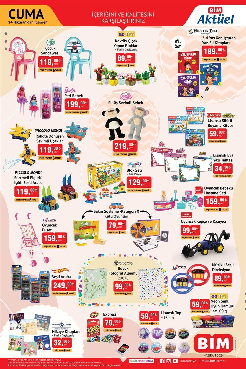 BİM 14 HAZİRAN CUMA AKTÜEL KATALOĞU
