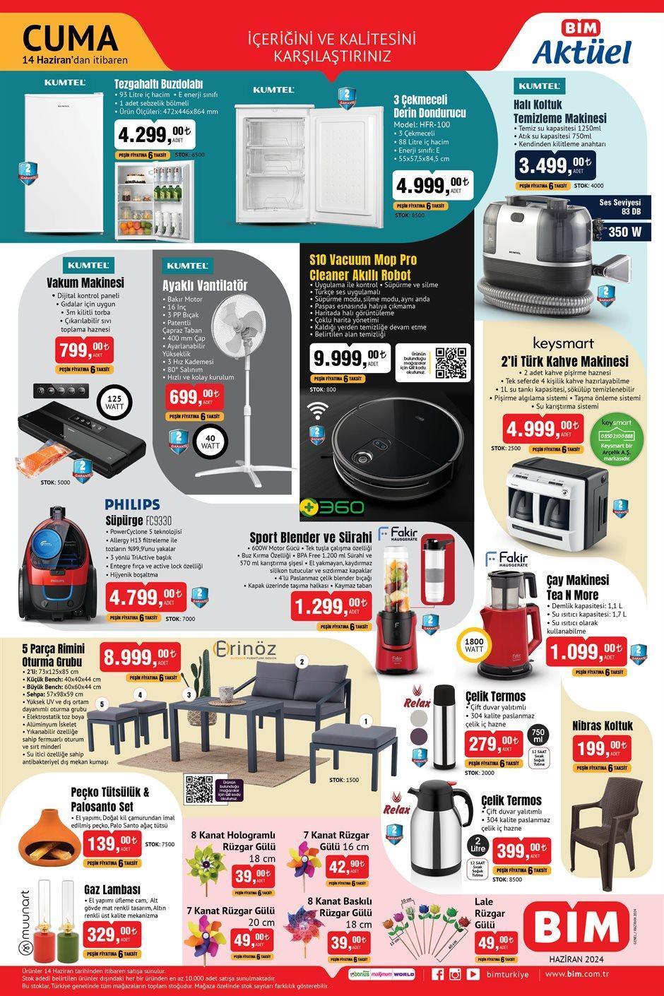 BİM 14 HAZİRAN CUMA AKTÜEL KATALOĞU