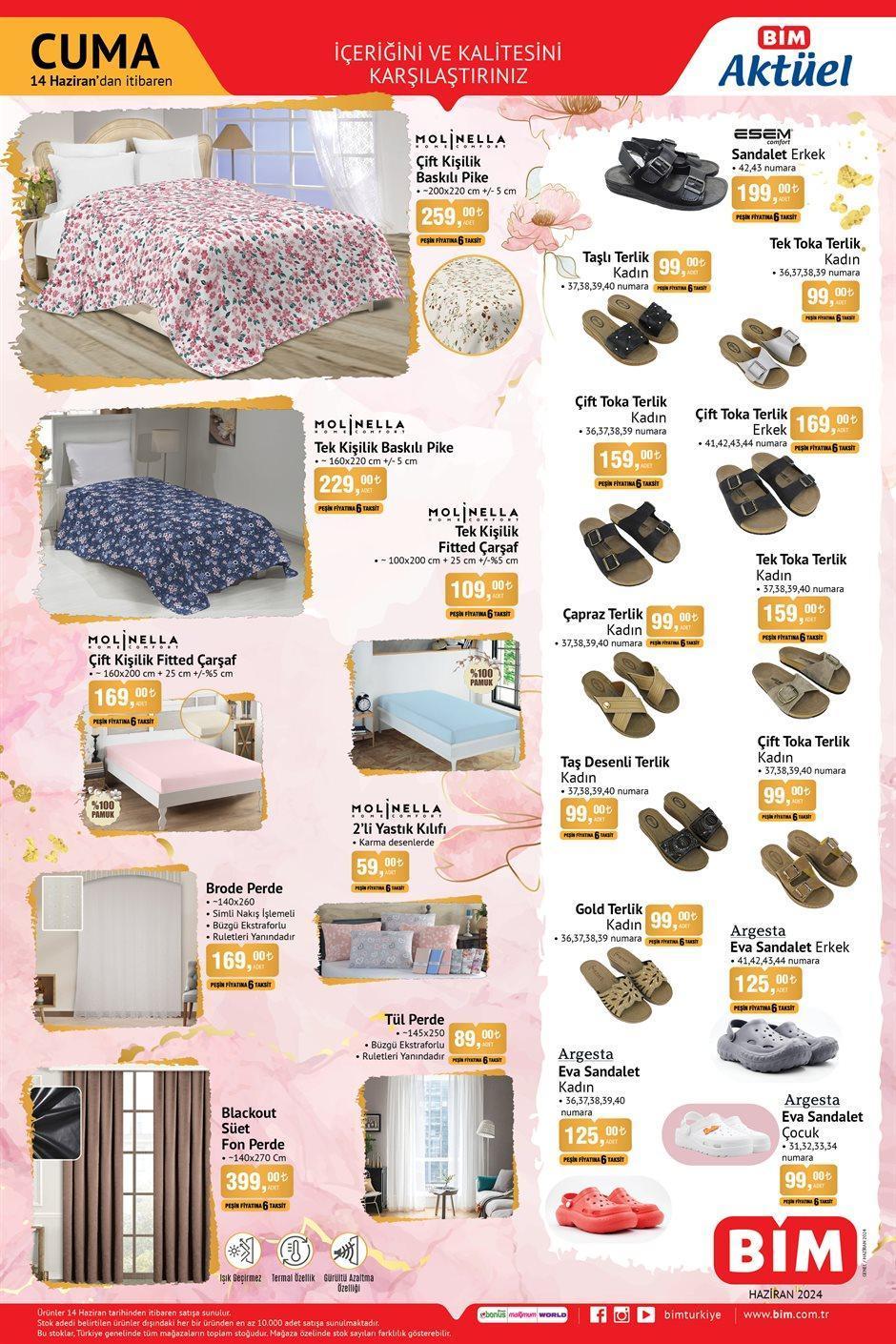 BİM 14 HAZİRAN CUMA AKTÜEL KATALOĞU