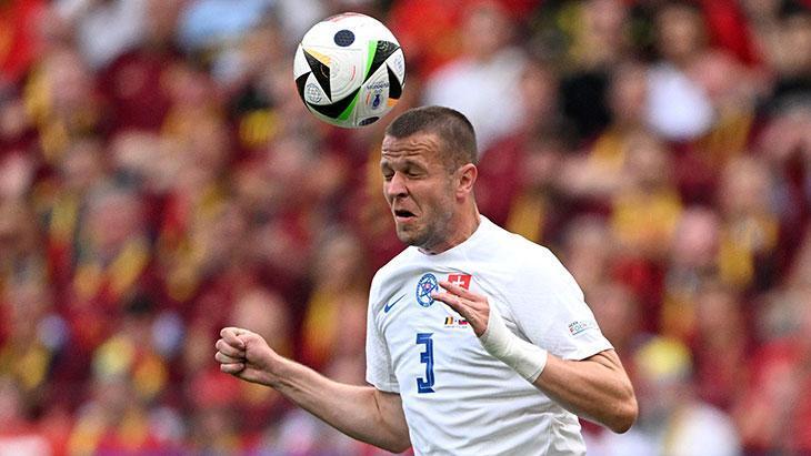 Belçika - Slovakya maçından kareler