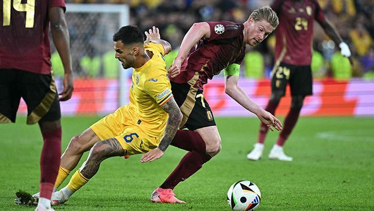 Belçika - Romanya maçından kareler