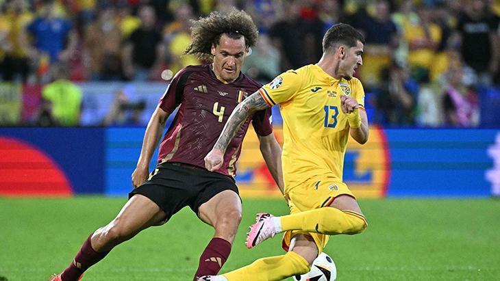 Belçika - Romanya maçından kareler