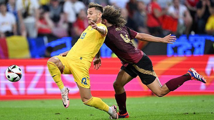 Belçika - Romanya maçından kareler