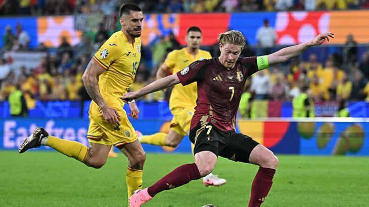 Belçika - Romanya maçından kareler