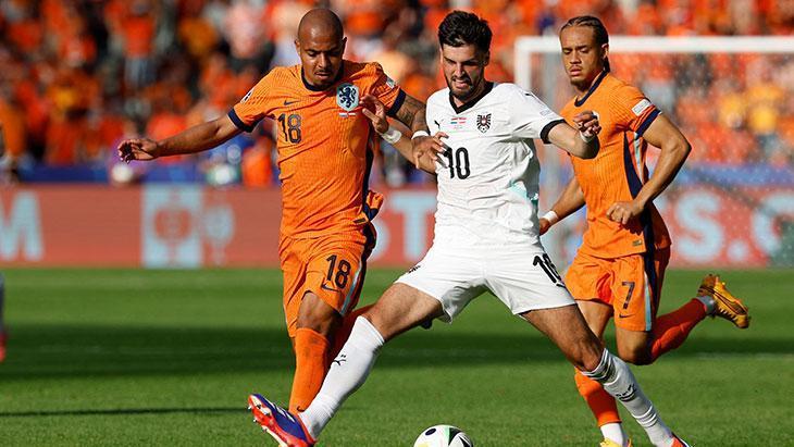 Hollanda - Avusturya maçından kareler