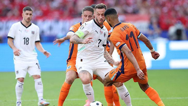 Hollanda - Avusturya maçından kareler