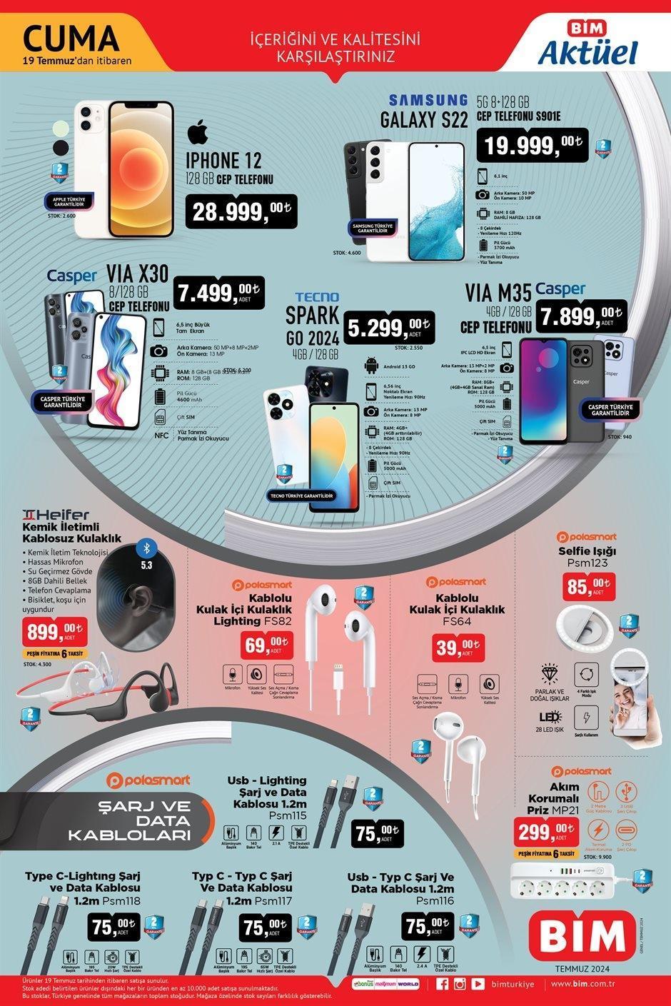 BUGÜN SATIŞTA 💥 BİM 19 TEMMUZ CUMA aktüel kataloğunda bu hafta hangi ürünler var Şişme Bot, Katlanır Şezlong, Drone, Elektrikli Bisiklet...