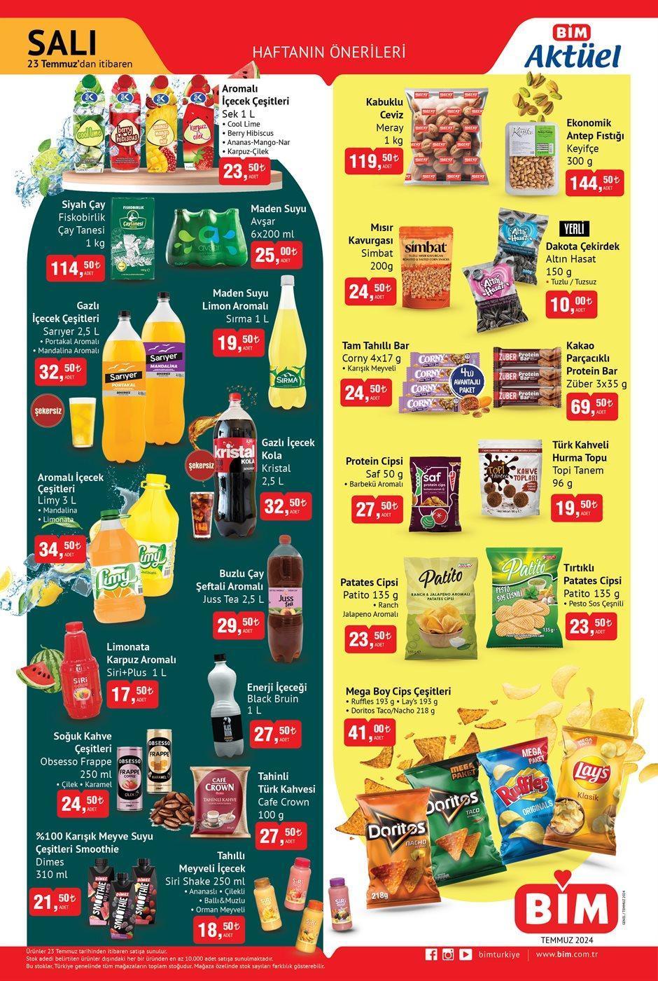 BİM 23 TEMMUZ 2024 AKTÜEL ÜRÜNLERİ