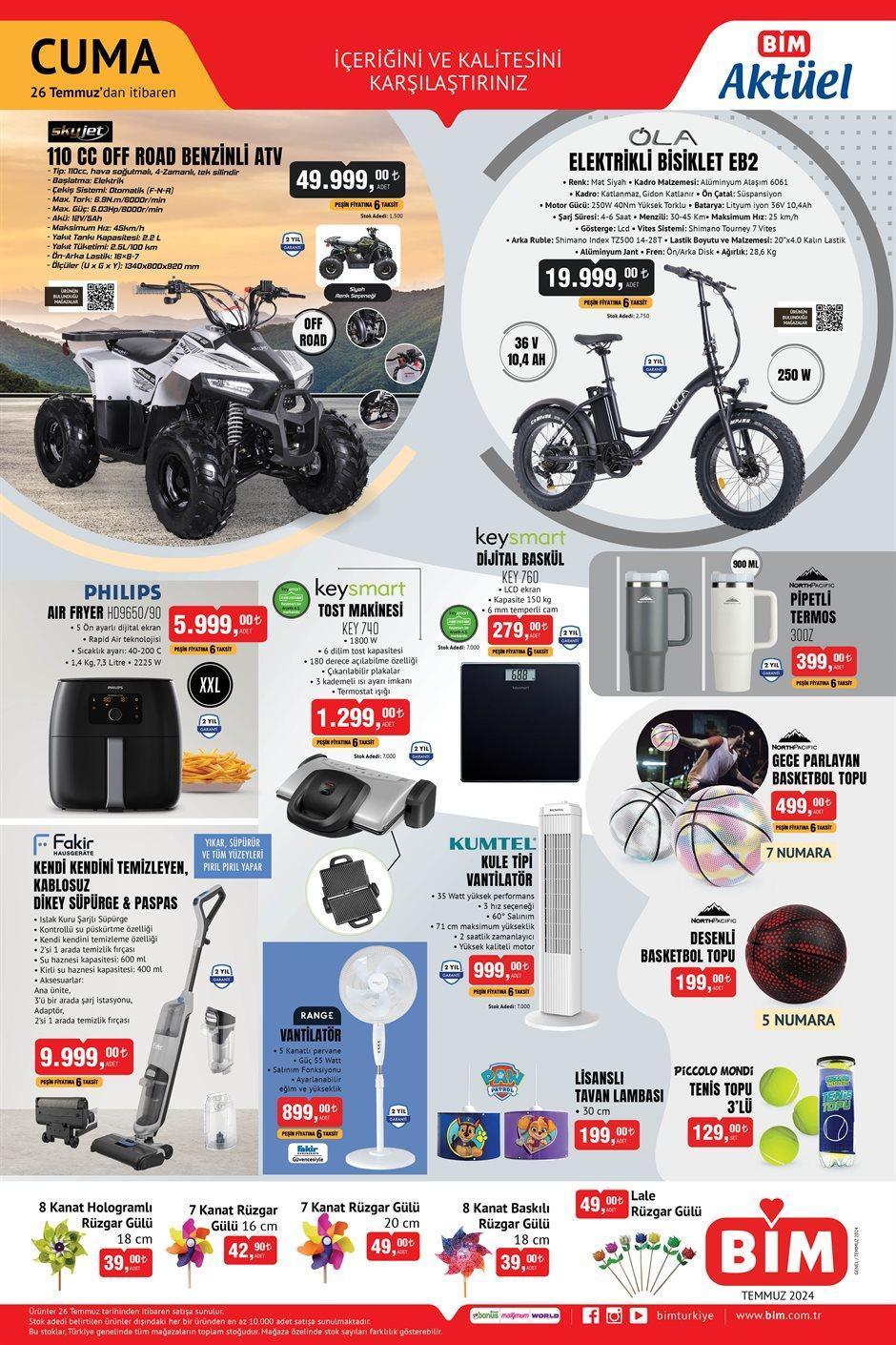 BİM 26 TEMMUZ 2024 AKTÜEL KATALOĞU