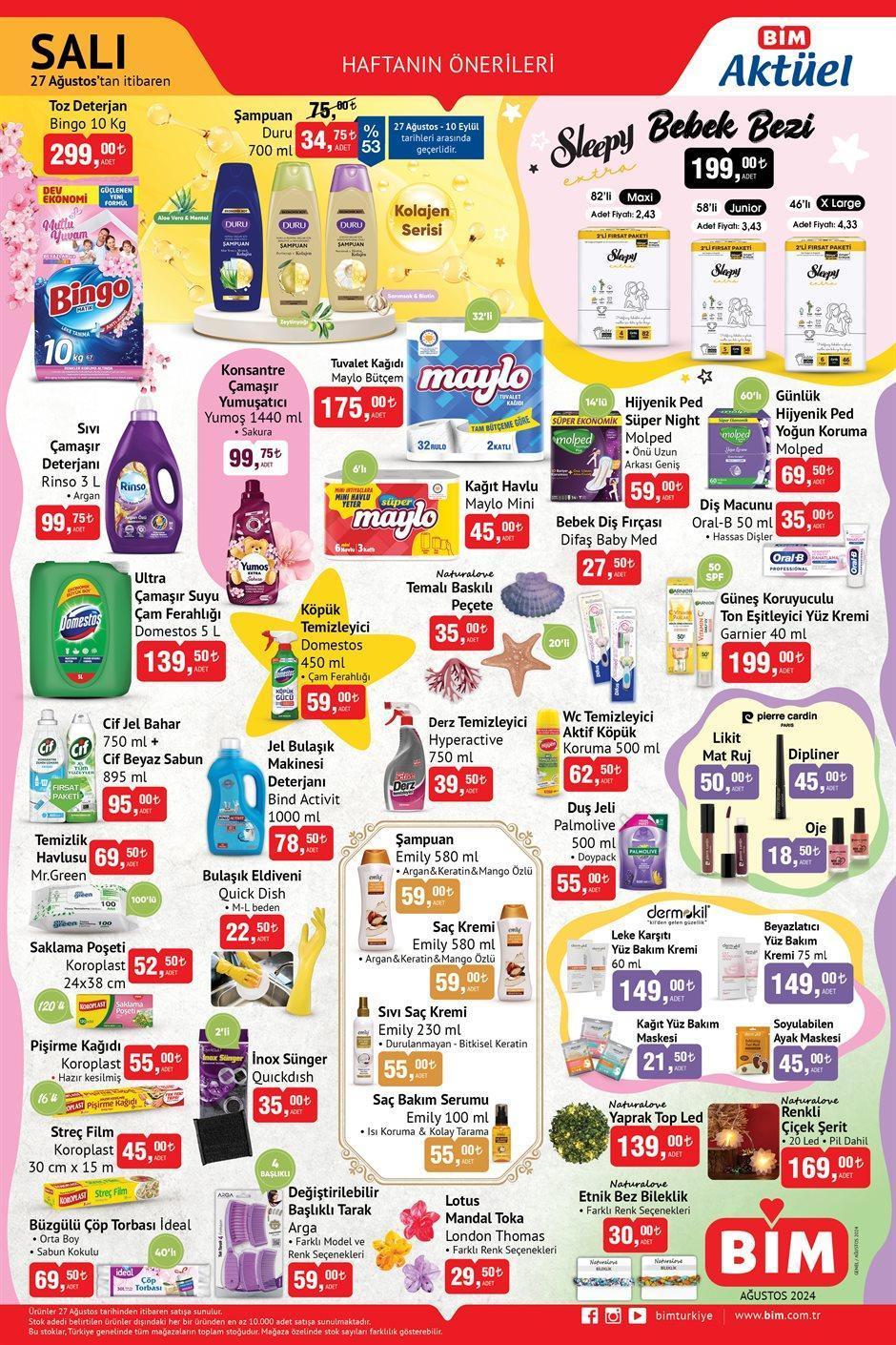 BİM 27-30 AĞUSTOS 2024 KATALOĞU ÇIKTI Bu haftaya özel BİM aktüel kataloğu indirimleri: Elektrikli motosiklet geliyor BİM 27-30 AĞUSTOS 2024 KATALOĞU ÇIKTI Bu haftaya özel BİM aktüel kataloğu indirimleri: Elektrikli motosiklet geliyor