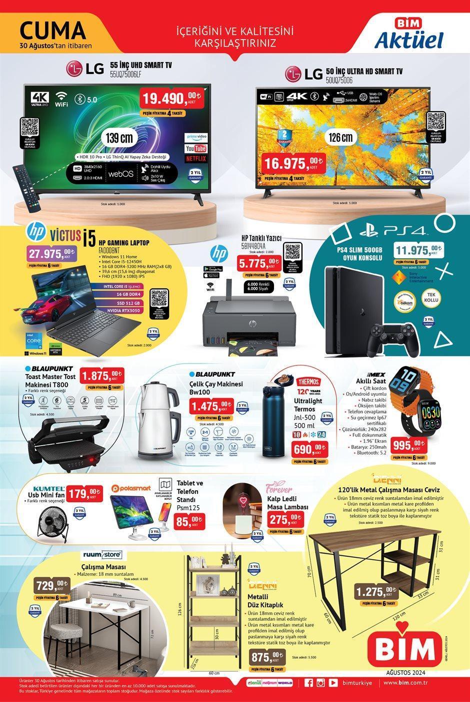 BİM 27-30 AĞUSTOS 2024 KATALOĞU ÇIKTI Bu haftaya özel BİM aktüel kataloğu indirimleri: Elektrikli motosiklet geliyor BİM 27-30 AĞUSTOS 2024 KATALOĞU ÇIKTI Bu haftaya özel BİM aktüel kataloğu indirimleri: Elektrikli motosiklet geliyor