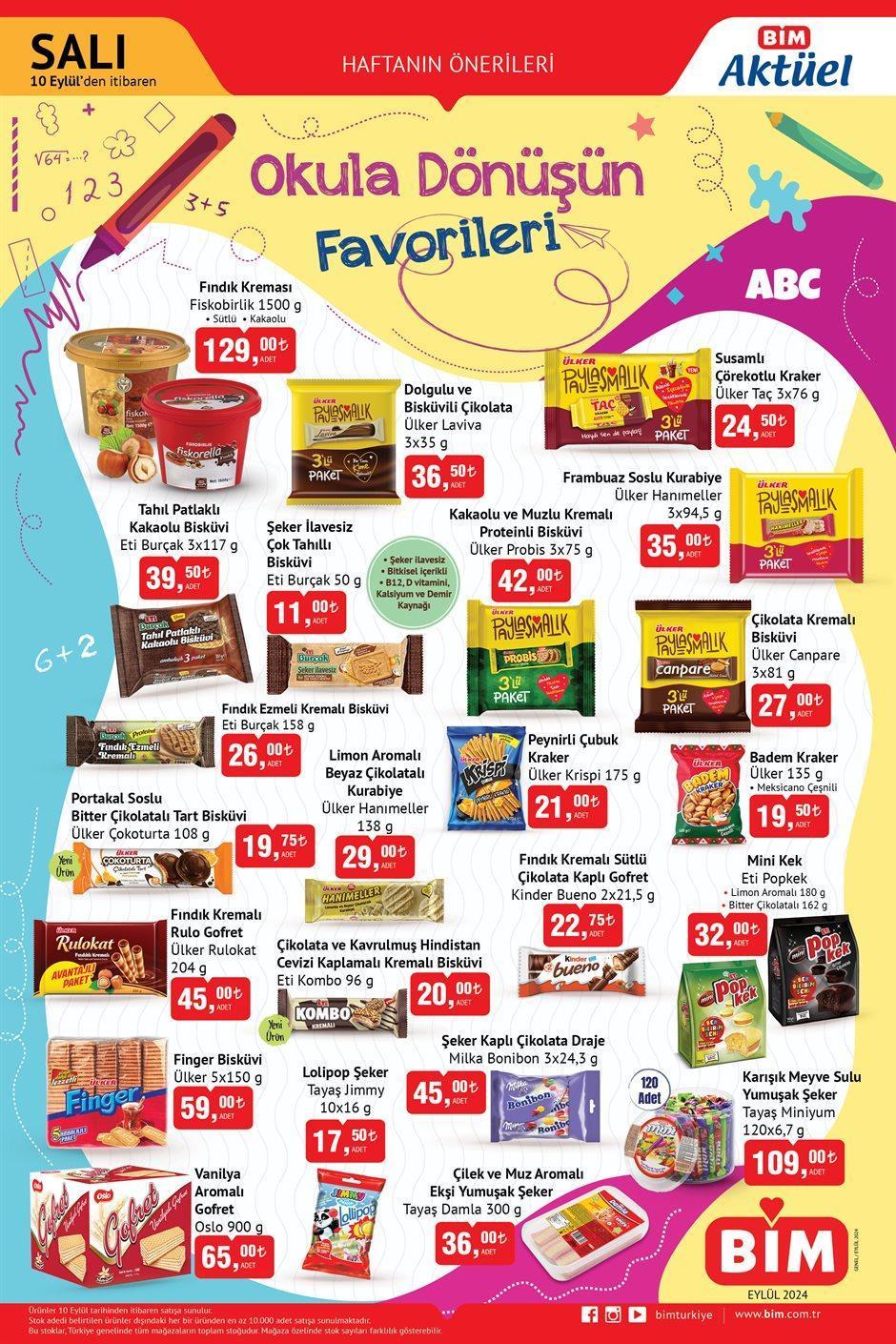 BİM'in 10-13 Eylül indirimli ürünler kataloğu yayınlandı