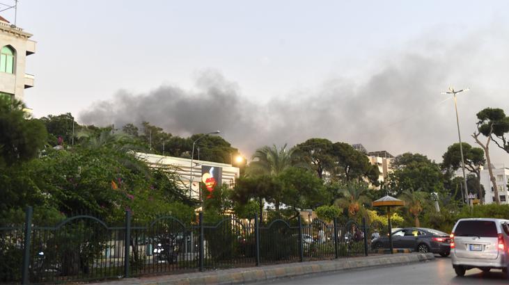 İsrail Beyruta saldırdı İşte bölgeden fotoğraflar