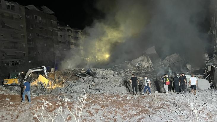 İsrail Beyruta saldırdı İşte bölgeden fotoğraflar