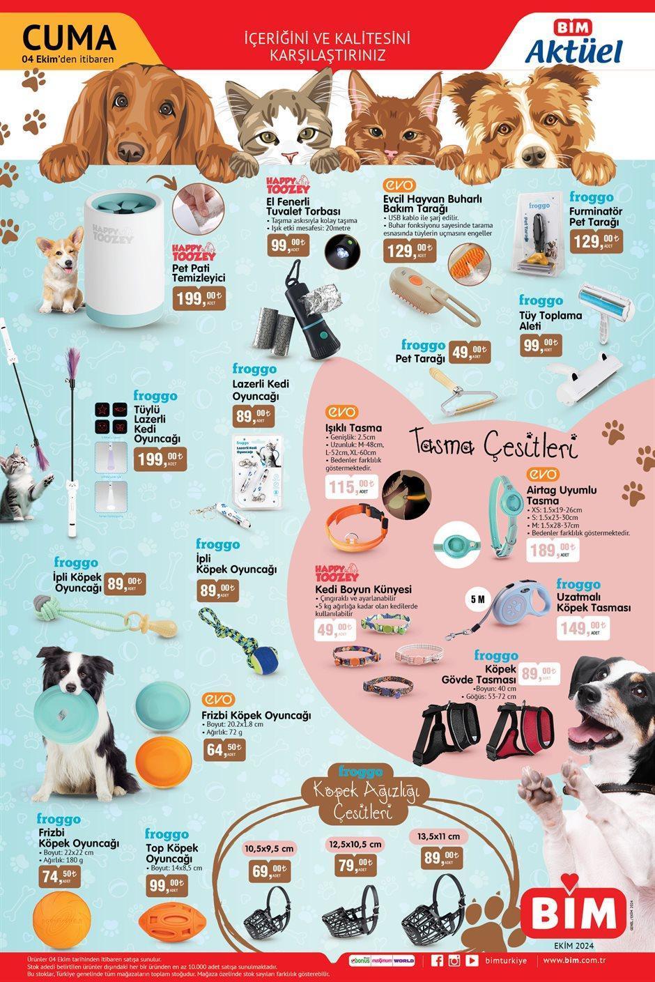 BİM 4 EKİM CUMA AKTÜEL KATALOĞU