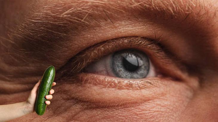 Göz çevresi kırışıklığına birebir 10 dakika bekletin, hemen sıkılaşıyor