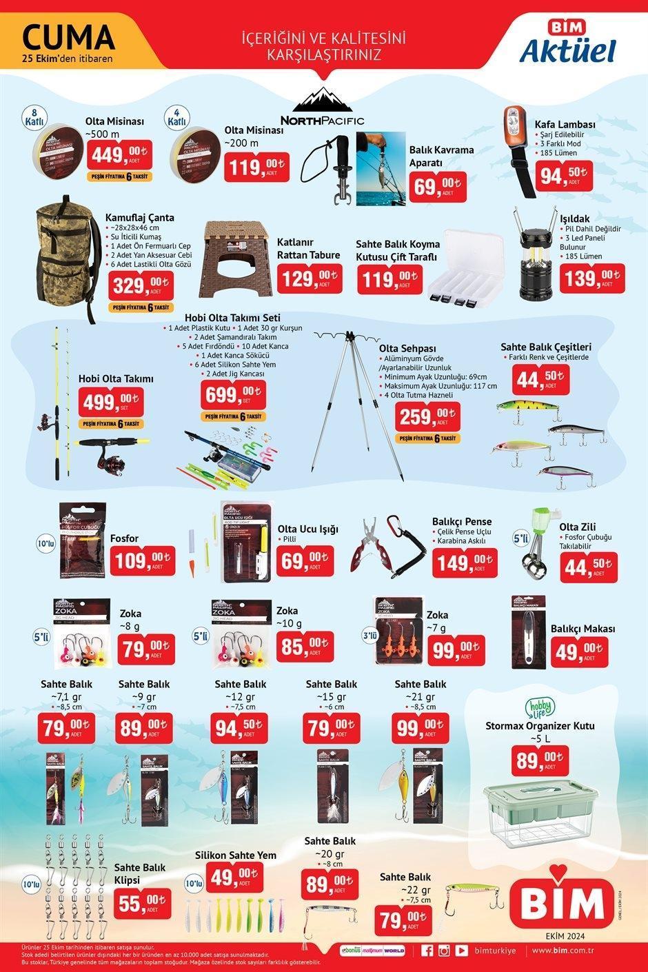 25 EKİM CUMA BİM AKTÜEL KATALOĞU