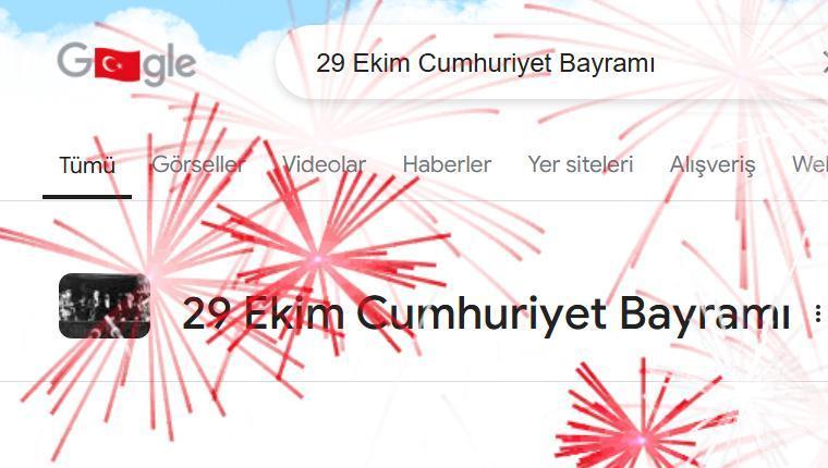 BUGÜNKÜ DOODLE: 29 EKİM CUMHURİYET BAYRAMI