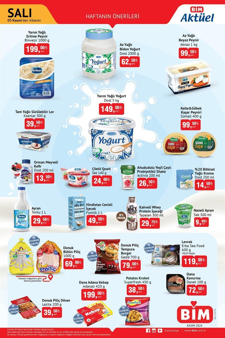 5 KASIM SALI BİM AKTÜEL KATALOĞU