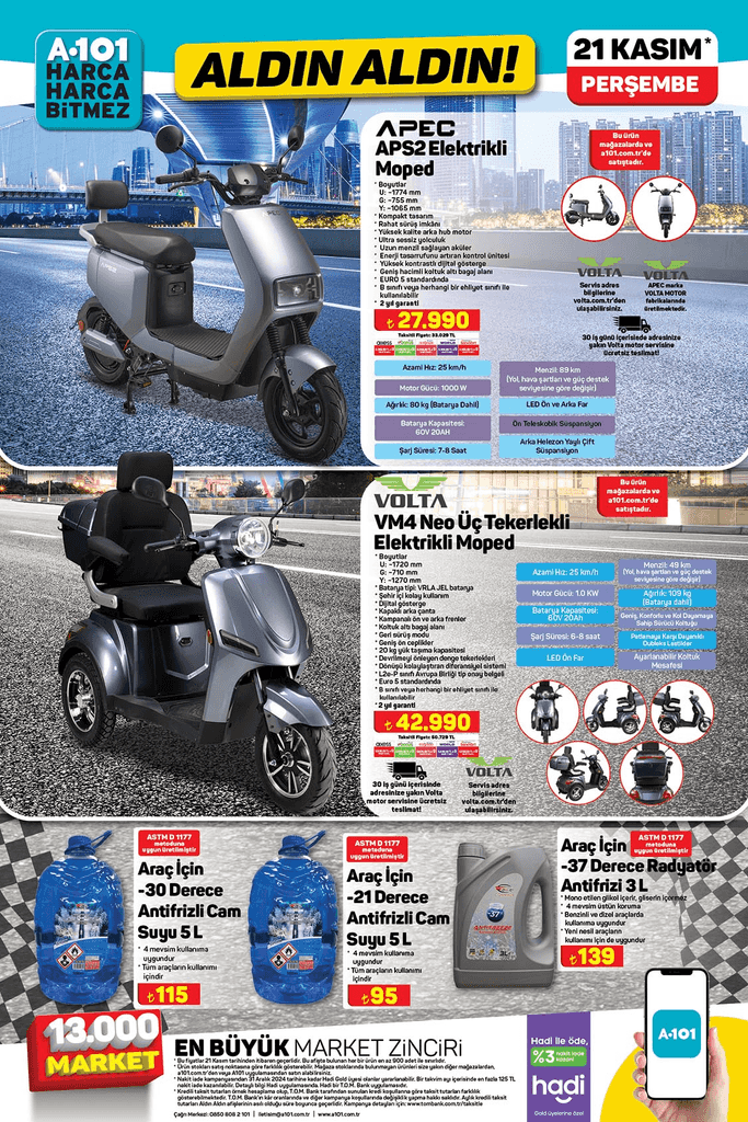 A101 AKTÜEL 21 KASIM 2024 KATALOG İNDİRİMLERİ: Bu hafta Perşembe Aldın Aldın A101 aktüel kataloğu indirimli ürün kampanyaları