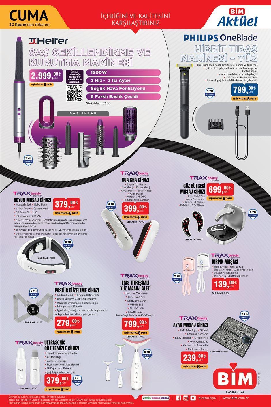 22 KASIM CUMA BİM AKTÜEL KATALOĞU