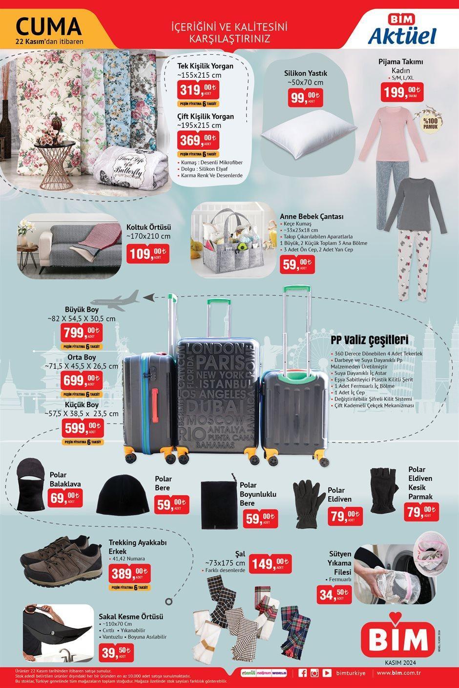 22 KASIM CUMA BİM AKTÜEL KATALOĞU