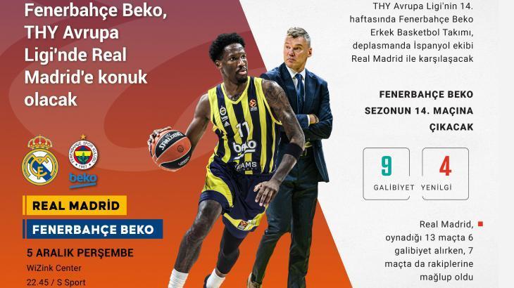 REAL MADRID - FENERBAHÇE BEKO MAÇI KAÇ KAÇ BİTTİ